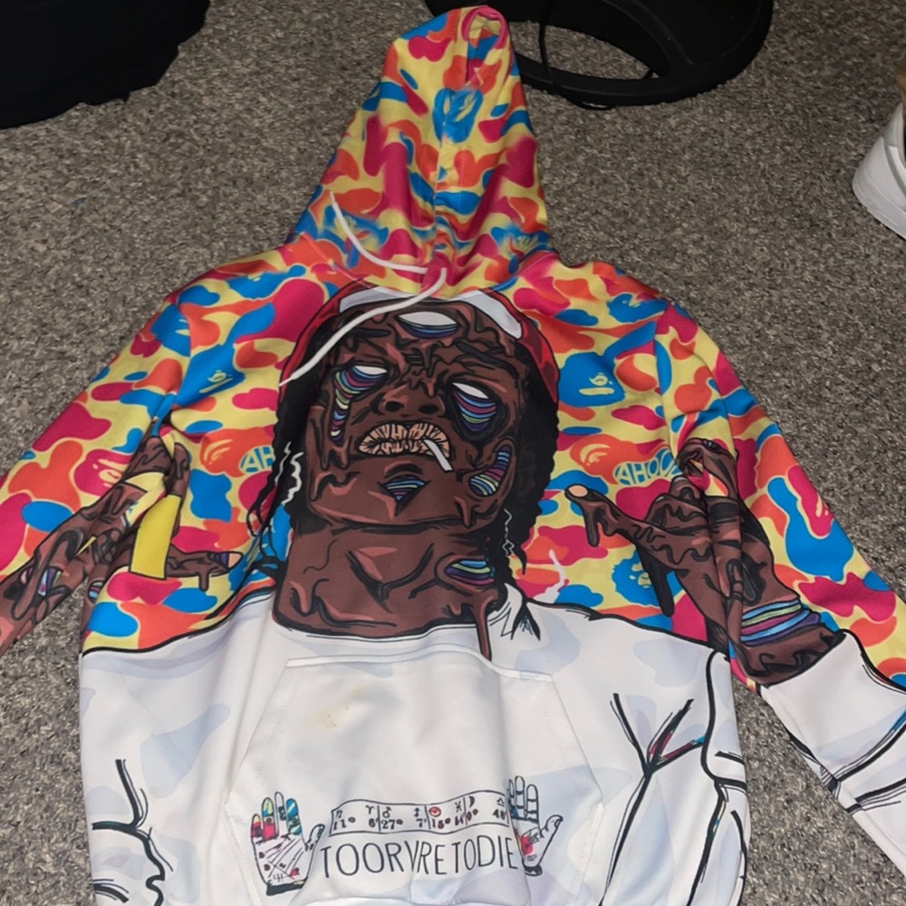 Colorful A$AP Rocky hoodie
